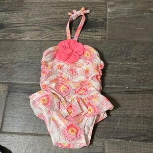 Janie and Jack Paisley floral print bathing suit 18 to 24 months